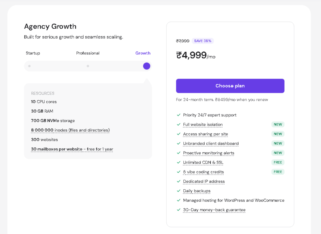 Hostinger Agency Hosting Plans, Hostinger agency Growth Plan Coupon Code