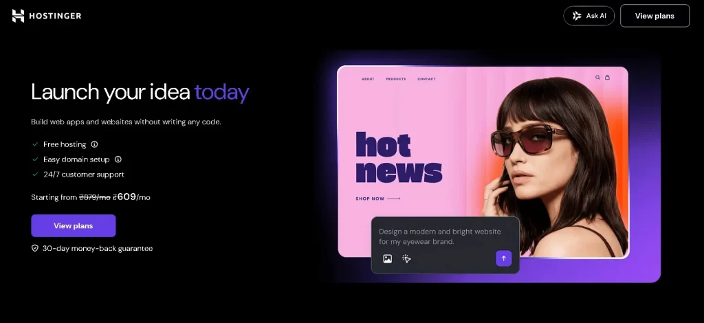 Hostinger Horizons AI Website Builder