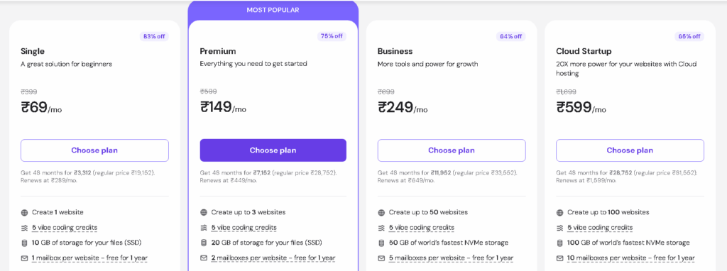 Hostinger Web Hosting Plans and Hostinger Coupon Codes